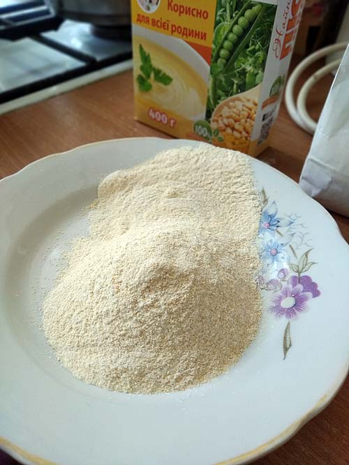 Помол горохового пюре
